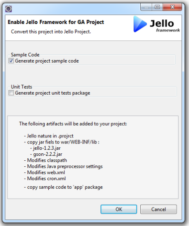 add Jello support to an existing App Engine project